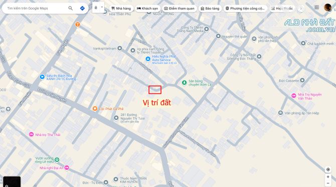 Bán đất 4x20.5m, hẻm Trương Văn Vĩnh p.Tân Bình gần chợ Phú An - 2