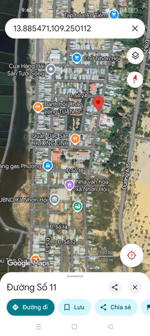 Chính chủ bán vài lô đất khu TĐC Nhơn Phước , Khe Đá , Nhơn Hội, dt từ 100m2-150m2 - 3