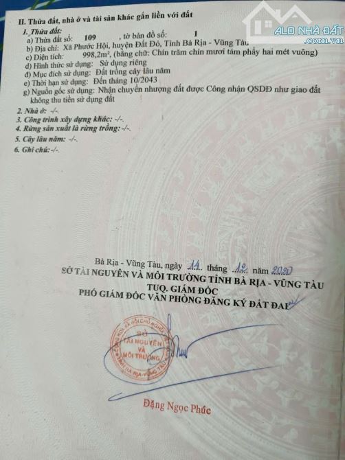 BÁN ĐẤT ĐƯỜNG NGUYỄN HUỆ - PHƯỚC HỘI ,DT 998M2 CÓ 200M TC PHÙ HỢP XẬY NHÀ NGHỈ DƯỠNG - 5
