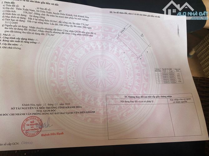 Bán đất Diên Xuân giá rẻ ngay trung tâm khu bàn cờ dân cư thôn Xuân Nam - 8