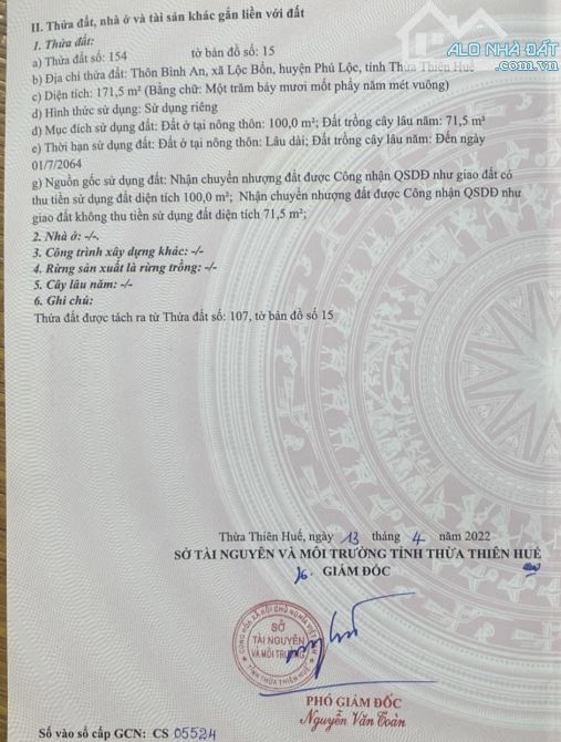 📢 BÁN ĐẤT CẠNH CHỢ NONG CÁCH QL1A VÀ TRẠM THU PHÍ PHÙ BÀI CHỈ 500M GIÁ TỐT - 1