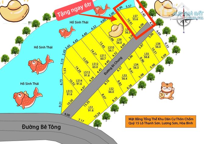 🏡 SIÊU PHẨM VIEW HỒ – ĐẤT ĐẸP HOÀ BÌNH – GIÁ CHỈ 396 TRIỆU