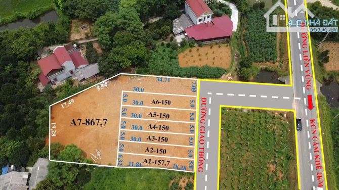 7 ô siêu Vip gần kcn Cẩm Khê, giá cực đầu tư chỉ 4xx - 1