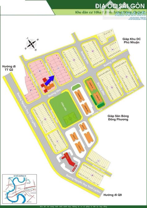 Bán đất dự án 10 mẫu đường Nguyễn Duy Trinh Quận 2 cũ gần chợ nền C7 (200m2) 20.5 tỷ - 1
