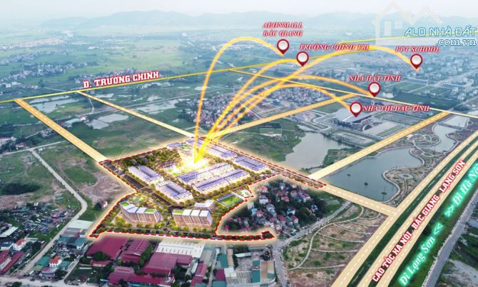 BÁN ĐẤT NỀN DỰ ÁN DREAM CITY, DĨNH KẾ, CẠNH NHÀ THI ĐẤU T.P BẮC GIANG - 75M2 - 4,9 TỶ - 2