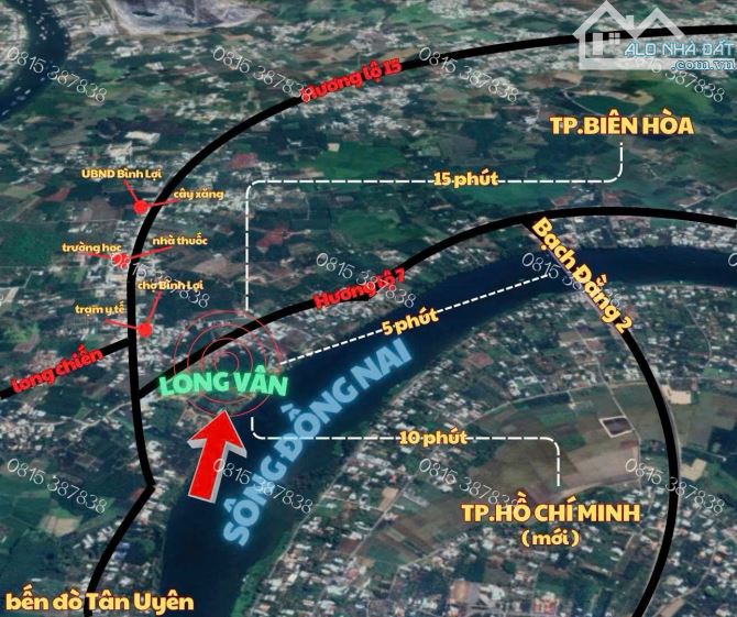 Cần bán lô đất view sông Đồng Nai, nằm gần cầu Bạch Đằng 2 - 2
