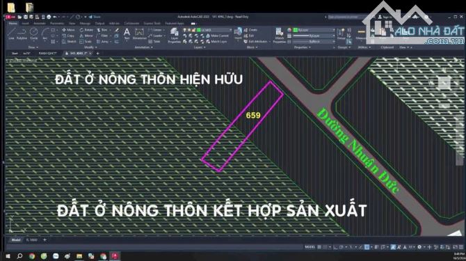 Cần bán đất mặt tiền đường Nhuận Đức xã Nhuận Đức Củ Chi 1462m2 200m2 thổ cư - 2