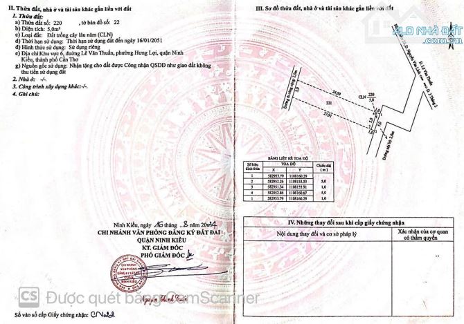 Nền 3,45 TỶ 124 m2 cách đường Lê Văn Thuấn chỉ 20 mét - Q. Ninh Kiều - TP Cần Thơ - 3