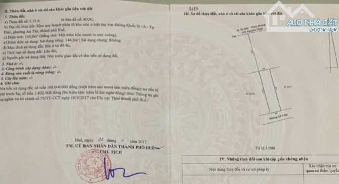 ĐẤT NỀN GẦN MT VÕ VĂN KIỆT - GẦN TRƯỜNG THUẬN HOÁ - ĐH SƯ PHẠM - TP HUẾ - 2