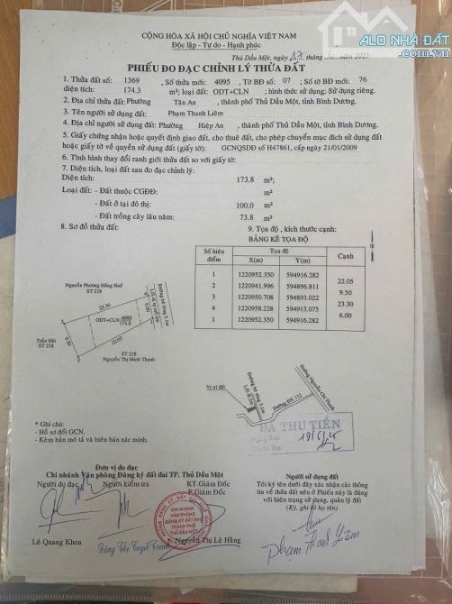 Nhà p Tân an TDM: 6 x 23 nở hậu 9,5 . Thổ cư 100m - 4
