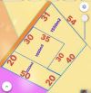 Thị trân Phước Hải-Bán 3550m2- có 81m mặt tiền bê tông xe hơi- qh cây hàng năm. Giá 1tr5/m