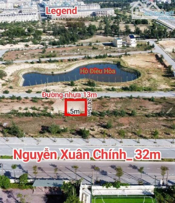 Bán nhanh lô đất đẹp Trung Bính view Hồ Điều Hòa