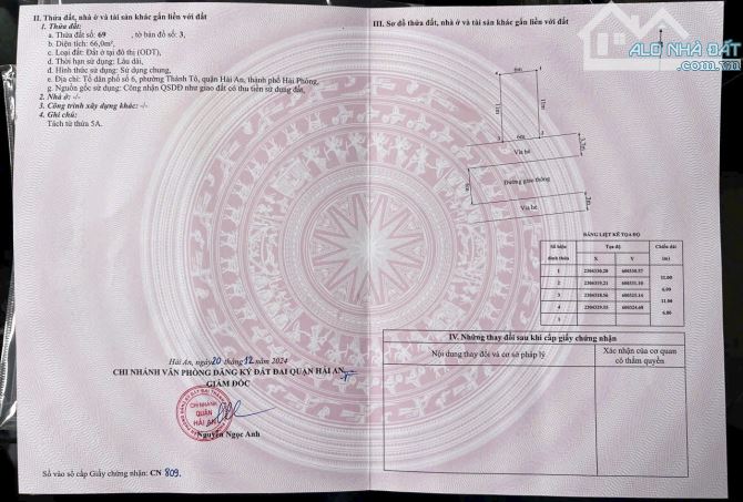 Bán đất TĐC Sao Sáng tuyến 2 Ngô Gia Tự sau nhà mặt Đường NGT