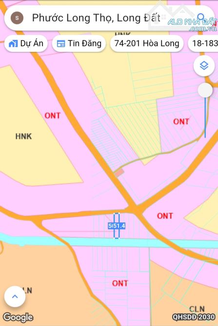 Đất nhà vườn 10x51x100 thổ cư, Phước Long Thọ, Long Đất 2,1 tỷ