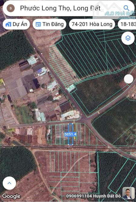Đất nhà vườn 10x51x100 thổ cư, Phước Long Thọ, Long Đất 2,1 tỷ - 1