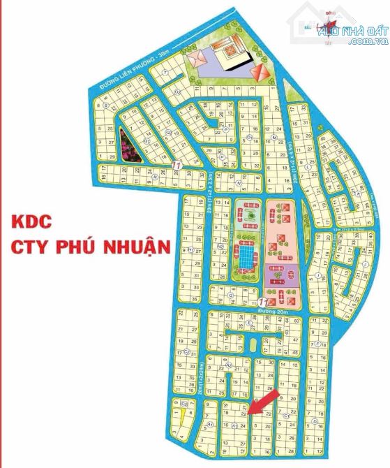 Bán đất dự án Phú Nhuận Phước Long B Quận 9 cũ đường Đỗ Xuân Hợp nền A1 (392m2) 80 tr/m2 - 1