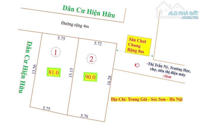 Chủ nhà cần thu hồi vốn nên bán gấp lô đất tại Trung Gĩa, Sóc Sơn giá mềm cho nhà đầu tư - 2