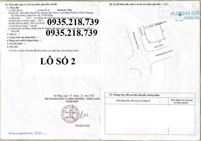 Bán 4 Lô Đất GÓC 2MT đường KHÚC HẠO( ngang mặt tiền 15m) Giá 15.5 tỷ - 2