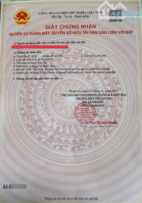 Bán nhà 1T1L 10x28m, đường D6 KDC Việt Sing p.An Phú, đang thuê 29tr/th - 2