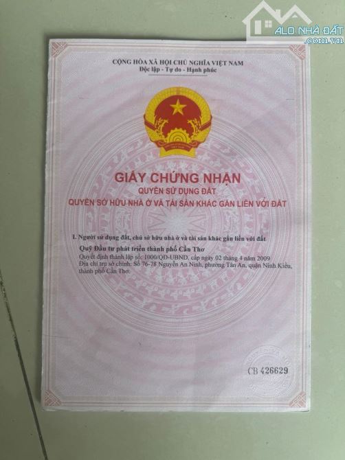 Bán nền gốc 172 m2 đường số 2 và 8 khu văn hoá Tây Đô - 2