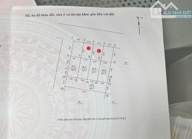 CHÍNH CHỦ BÁN 2 LÔ ĐẤT MẶT NGÕ 268 NGỌC THỤY 53M , GIÁ ĐẦU TƯ NHỈNH 13TỶ ( có TL) - 2