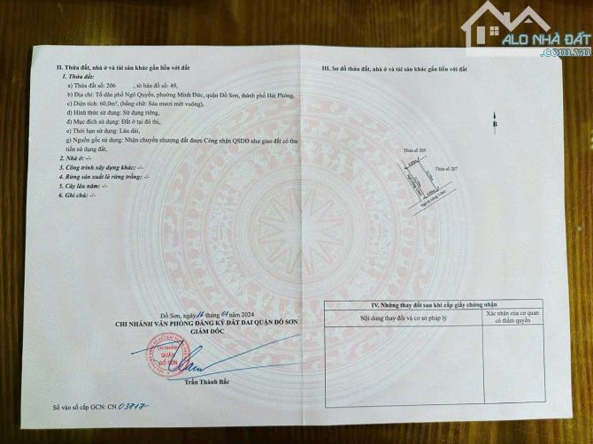 Siêu phẩm lô góc 60m2 ngang 4,8m tại Minh Đức ,Đồ Sơn ngõ ô tô,dân cư đông đúc giá 1,1 tỷ - 3