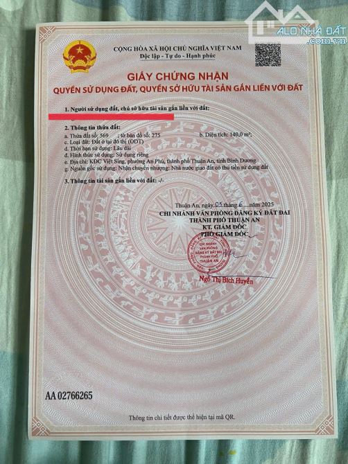 Bán nhà 1T1L 10x28m, đường D6 KDC Việt Sing p.An Phú, đang thuê 29tr/th - 4
