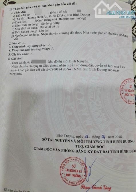 Đất xây biệt thự khu đô thị Bình Nguyên, phường Bình An, TP Dĩ An. 13 tỷ - 5