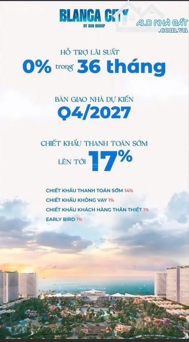 CH 68m2 ban công lớn giá dự kiến 6,3tỷ tại Blanca City, TT trước 1,6 tỷ, cơ hội không thể - 5