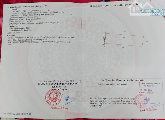 bán gấp 14m mét ngay đất mặt tiền đường tỉnh lộ 9 vào ngay chợ gà