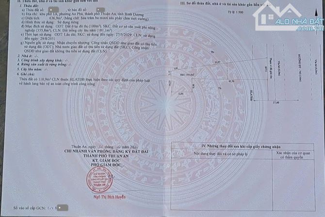 Bán biệt thự 22x62m, mặt tiền ĐT.743 p.An Phú kế Vòng Xoay An Phú, đang thuê 75tr/th - 1