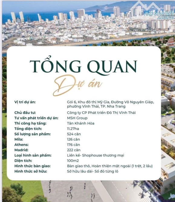 KĐT Mỹ Gia Gói 6 trung tâm TP Biển Nha Trang Mở Bán - 2