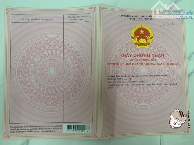 Bán 1 sào 2 đất CLN tại Hàm Cần, Hàm Thuận Nam, BT giá chỉ 125tr, sổ sẵn công chứng - 2