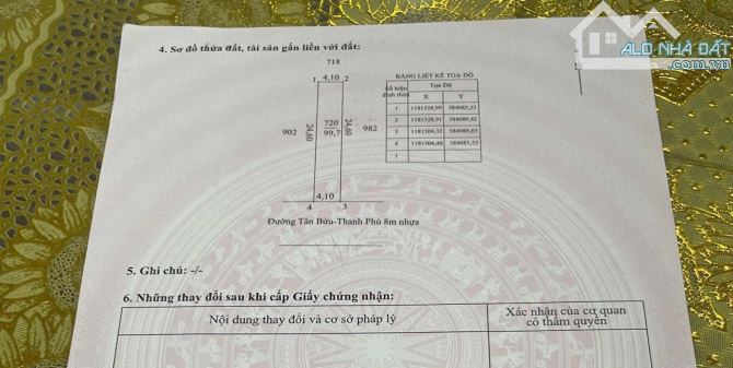 Bán Đất Thổ Cư 4x24 Mặt Tiền Nhựa Tân Bửu-Thanh Phú, Bến Lức, Sổ Hồng Riêng - 2