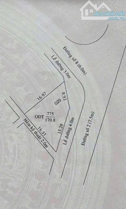 Bán Nền Góc 2 Mặt Tiền Đường Số 2 & Số 8  Khu Văn Hoá Tây Đô - Cái Răng - Cần Thơ - 2
