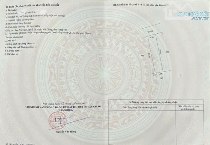 Bán 2 mảnh đất rẻ đẹp tại thôn Phú Trạch Mễ Sở. Chỉ 32tr/m. Giá tốt nhất khu. Đường oto… - 3