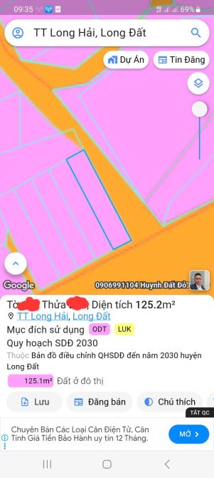 ĐẤT LÔ GÓC 2 MẶT TIỀN LÊ DUẨN TT LONG HẢI -125M2 - 3
