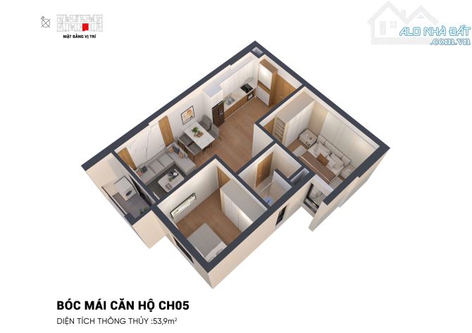 Cần bán căn hộ chung cư 2pn dự án thiên ân central - 3
