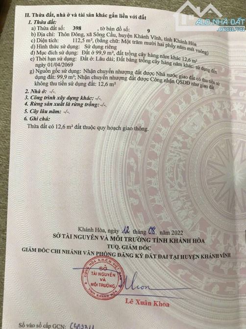 Bán đất Sông Cầu giá rẻ ngay trung tâm hành chính xã đường thông - 4
