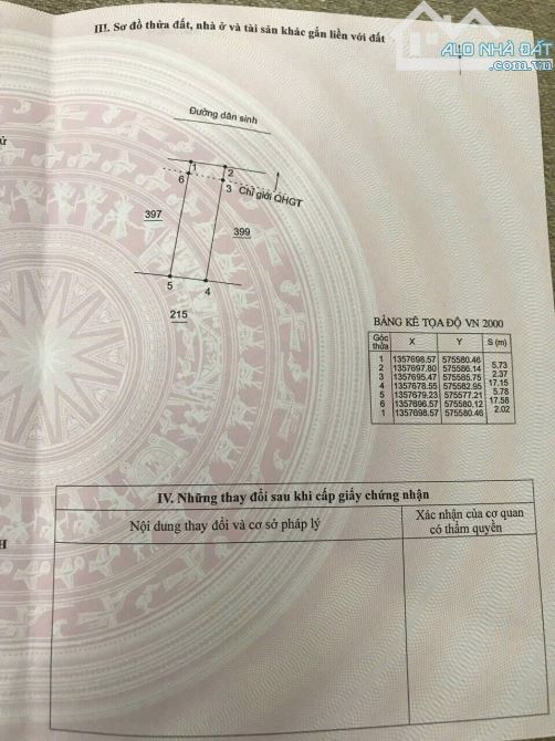 Bán đất Sông Cầu giá rẻ ngay trung tâm hành chính xã đường thông - 5