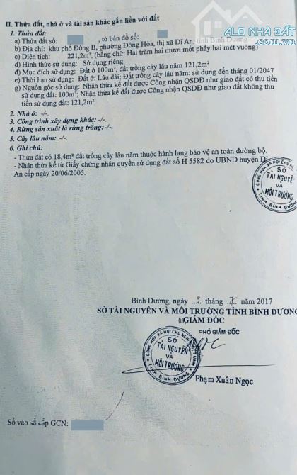Đất mặt tiền đường Trần Hưng Đạo, phường Đông Hòa, TP Dĩ An. 14,5 tỷ - 6