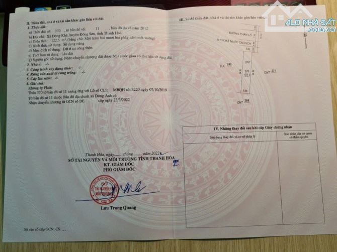 Đất mb 3220 Đại đô thị Đông Sơn