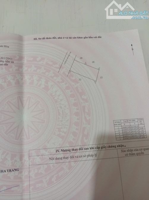 Cần bán lô đất tại Diamond Bay, Phước Đồng Diện tích: 92m2 (ngang 6m5) Hướng Tây Bắc Đường