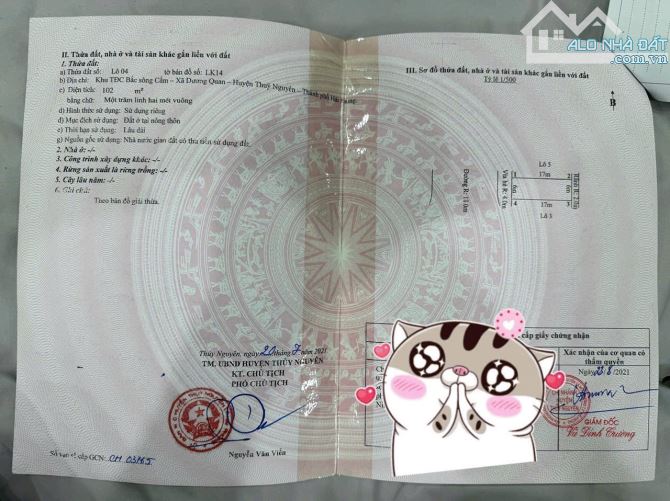 DUY NHẤT 1 LÔ ĐƯỜNG 26m giá cực êm TDC Áp Tràn, Thuỷ Nguyên, Hải Phòng.
