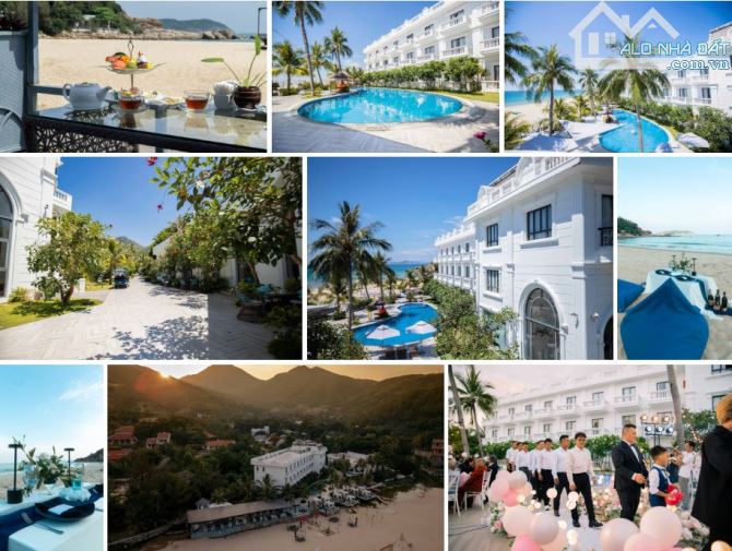 (*) Resort - Trên mặt biển /Với bãi biển riêng dài tầm 120m - Lối vào ngay trên QL1D
