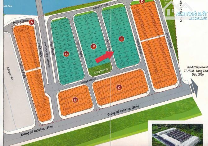 Bán đất Hoàng Anh Minh Tuấn đường Đỗ Xuân Hợp Phước Long B Quận 9 (250m2) 100 tr/m2 - 11