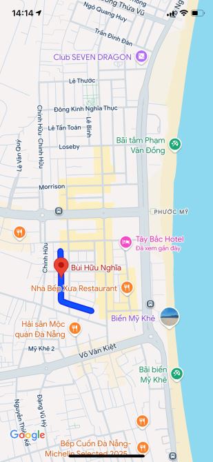 BÁN ĐẤT MẶT TIỀN BÙI HỮU NGHĨA – PHƯỚC MỸ – SƠN TRÀ - GIÁ 8 TỶ 500 TL - 1