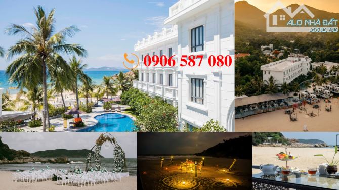 (*) Resort - Trên mặt biển /Với bãi biển riêng dài tầm 120m - Lối vào ngay trên QL1D - 1
