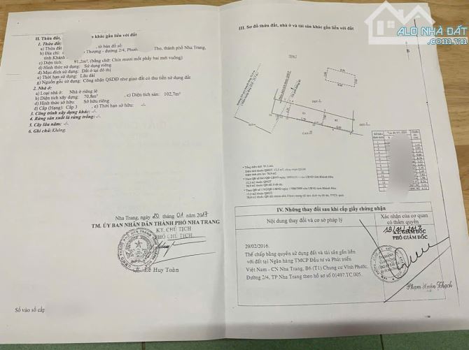 Bán nhà mặt tiền kinh doanh cực tốt đường 2/4 - Phường Vĩnh Thọ - TP.Nha Trang. Giá 10,5ty - 5