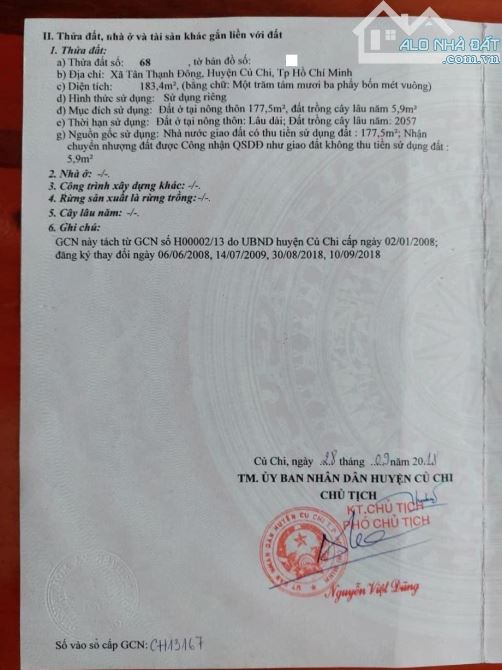 Ra nhanh căn nhà vườn, 183m2, SHR, xã Tân Thạnh Đông, Giá 1 tỷ 250. - 8